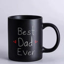 Axyaa Papa Bear Mug - Best Dad Ever 350ml Black Ceramic Coffee Cup