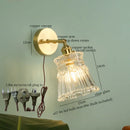 Axyaa Glass LED Wall Lights Fixture for Home Decor and Bathroom Mirror
