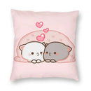 Axyaa Bedroom Living Room Couple Cute Cat Fishing Goma Federa Decor Set