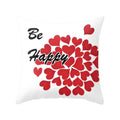 Axyaa Red Square Pillow Case for Home Décor