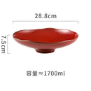 Axyaa Ceramic High-Footed Seafood Sashimi & Sushi Plates Set - Retro Restaurant Tableware