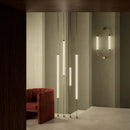 Axyaa Gold Tube Floor Lamp - Modern Minimalist Nordic LED Light