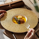 Axya Ceramic Dinner Plates Set in Solid Colors for Restaurant Style Dining