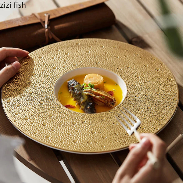 Axya Ceramic Dinner Plates Set in Solid Colors for Restaurant Style Dining