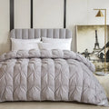 Axyaa White Goose Down Winter Quilt - 100% Cotton, Thick & Warm