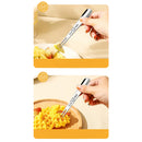 Axyaa Kids' Stainless Steel Mini Fruit Fork Set - Multifunctional Kitchen Tableware