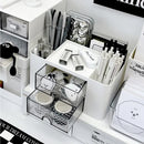 Axyaa Plastic Desk Drawer Organizer Pen Holder Stationery Pencil Storage Box Organize