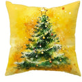 Axyaa Festive Scenes Christmas Pillow Covers for Sofa Bedroom Car