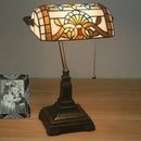 Axyaa Stained Glass Desk Lamp Tiffany Style Scandinavian Home Decor LED Table Light