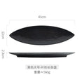 Axyaa Long Leaf Plate - Premium Ceramic Sushi Platter