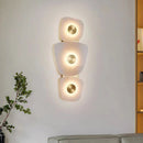 Marble LED Wall Light Dimmable Brass Gold Sconce by Axyaa