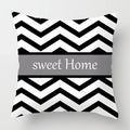 Axyaa Nordic Black Sweet Home Sofa Pillowcase Set