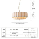 Axyaa Nordic Cream Fabric Chandelier: Simple Modern French Style for Home Decor