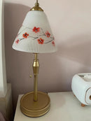 Axyaa Hand-painted Glass Table Lamp for Retro Bedroom & Living Room Decor