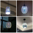 Axyaa Fireworks Glass Pendant Lights for Modern Living Room Decor