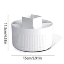Axyaa Makeup Brush Holder Box, Rotating Brush Storage Cup - 5 Slots