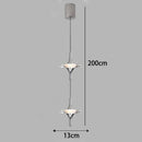 Axyaa LED Staircase Chandeliers: Modern Home Pendant Light Lamps for Living Room
