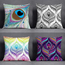 Colorful Ethnic Pattern Pillowcase by Axyaa - Ideal for Sofa, Bedroom, Car