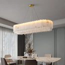 Axyaa Marble Crystal Pendant Light for Modern Luxury Bedroom, Villa, and Living Room