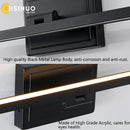 Axyaa LED Bathroom Vanity Light Fixture | Dimmable 5CCT 180° Rotatable Mirror Bar Decor