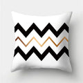 Axyaa Geometric Print Polyester Sofa Cushion Covers Home Decor Pillowcase
