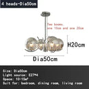 Axyaa Modern Chrome Ceiling Chandelier LED Pendant Lamp for Home and Restaurant Decor
