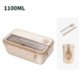 Axyaa Insulated Bento Lunch Box & Tableware Set: Microwavable, Leakproof for Adults & Kids