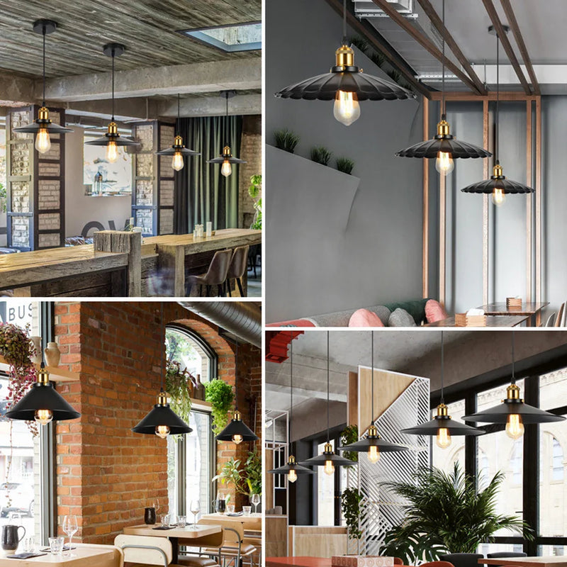 Axya Retro Loft Chandelier Pendant Lamp E27 Industrial Hanging Lights LED Edison Home Lighting