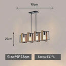 Axyaa Wooden Iron Art Chandelier for Bar Restaurant Room Decor