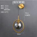 Axyaa Glass Ball LED Wall Sconce Nordic Modern Retro Wall Lamp Luminaire
