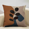 Axyaa Geometric Cushion Cover 45x45cm Linen Pillowcase for Home Bedroom Sofa