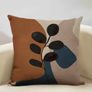 Axyaa Geometric Cushion Cover 45x45cm Linen Pillowcase for Home Bedroom Sofa