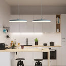 Axyaa Nordic LED Chandelier Macaron Saucer Bar Pendant Light for Living Bedroom