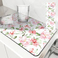 Axyaa Quick Dry Mat with Non-Slip Rubber Backing for Absorbent Draining