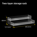 Axyaa Transparent Plastic Makeup Display Stand for Nail Polish - Mall Exhibitor Staircase