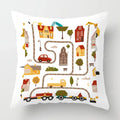 Axyaa White Plush Cushion Cover for Sofa Bedroom Living Room Decor
