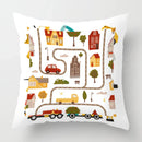 Axyaa White Plush Cushion Cover for Sofa Bedroom Living Room Decor