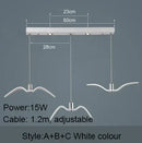 Axyaa Seagull Resin Chandelier - Nordic Creative Bird Shape LED Lighting