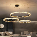 Axyaa Crystal Pendant Ring Chandelier for Luxury Interior Decor
