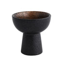 Axyaa Tall Feet Snack Bowl - Retro Ceramic Dessert Plate for Restaurant Tableware