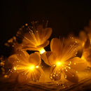 Axyaa Camellia Flower Lantern String Lights for Bedroom, Festival, and Courtyard Decor