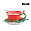 Axyaa Ceramic Rose Butterfly Teacup Set Milk Coffee Cup Camellia Afternoon Exquisite