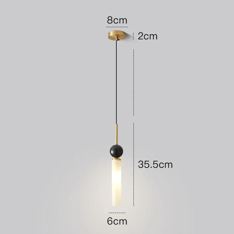 Copper Bedroom Dining Room Pendant Light by Axyaa - Elegant Chandelier for Room Decor