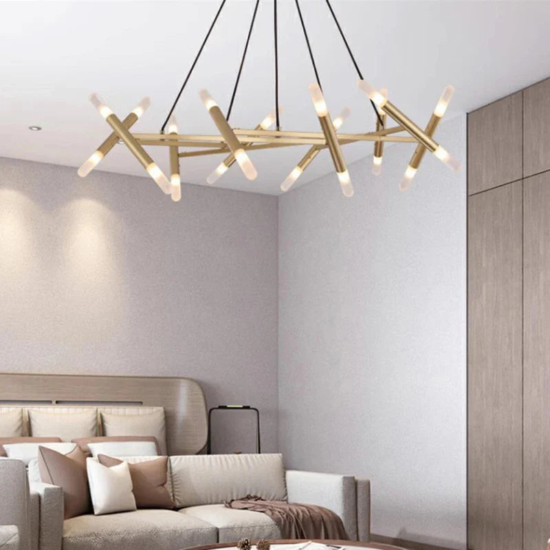 Axyaa Modern LED Pendant Chandeliers for Living and Dining Room Lighting