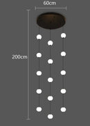 Axyaa Modern Dining Room Pendant Light Indoor LED Chandelier Ceiling Lamp