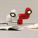 Axyaa Space Age LED Floor Lamp- Red and White Creative Design