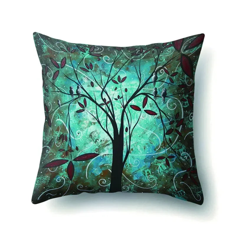 Axyaa Retro Floral Pillow Case 45x45cm