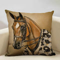 Axyaa Tropical Style Running Horses Pillowcase Home Decor Square Linen Animal Pillow Case
