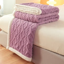 Axyaa Flannel Double-sided Blanket, Soft Warm Polyester for Winter, Various Sizes
