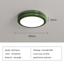 Axyaa Modern Minimalist Round LED Ceiling Lights in Black